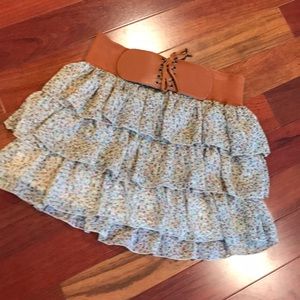Ruffle mini skirt